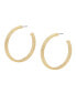 Gold Omega Hoop Earrings