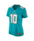 Women's Tyreek Hill Aqua Miami Dolphins Game Jersey