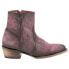 Фото #1 товара Ferrini Stacey Round Toe Cowboy Booties Womens Purple Casual Boots 61011-48