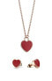 Arctic Symphony 431-715-Rose Romantic Bronze Jewelry Set (Necklace, Earrings)