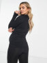 ASOS 4505 Maternity seamless zip through training long sleeve top