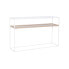 Console Home ESPRIT White Metal Crystal 120 x 30 x 75 cm