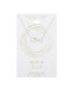 ფოტო #2 პროდუქტის 14K Gold Flash Plated Cubic Zirconia Cross Infinity Pendant Necklace