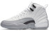 Jordan Air Jordan 12 Retro Barons 复古 高帮 复古篮球鞋 GS 白灰 / Кроссовки Jordan Air Jordan 510815-108 36 - фото #1