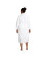 ფოტო #3 პროდუქტის Plus Size Cotton Terry Long Spa Bath Robe