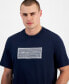 Фото #3 товара Men's Seersucker Label Logo T-Shirt