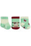 Фото #2 товара Kız Bebek 3'lü Çorap Set 0-24 Ay Mint Yeşili