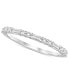 Кольцо Macy's Diamond Band 14K White Gold 7 - фото #1