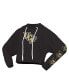 Women's Black UCF Knights Oversized Cropped Pullover Hoodie