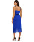 Фото #2 товара Women's Fringed-Hem Midi Sheath Dress