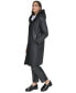 Фото #3 товара Women's Hooded Faux-Shearling Trim Coat