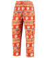 Фото #5 товара Пижама Concepts Sport мужская Оранжевая Clemson Tigers Ugly Sweater Knit Top and Pant Set