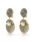 ფოტო #3 პროდუქტის Crystal Swarovski Imitation Pearl, Shell, White, Gold-Tone Idyllia Clip Earrings