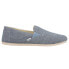 Фото #1 товара TOMS Redondo Slip On Womens Blue Flats Casual 10018307T