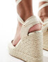 schuh closed toe wedge espadrilles in gold