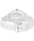 Фото #2 товара Часы и аксессуары Lacoste L.12.12 белые с силиконовым ремешком 42 мм