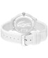 ფოტო #2 პროდუქტის Unisex L.12.12 White Silicone Strap Watch 42mm