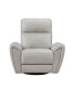 Фото #1 товара White Label Brennen 39" Leather Match Swivel Glider Chair