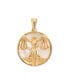 Фото #1 товара Libra, Gold Zodiac Pendant