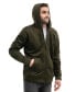 Фото #12 товара Men's Premium Zip-Up Hoodie for Men with Smooth Silky Matte Finish & Cozy Fleece Inner Lining Sweater with Hood