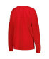 ფოტო #2 პროდუქტის Women's Scarlet Ohio State Buckeyes Edith Long Sleeve T-shirt