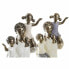 Decorative Figure DKD Home Decor White Copper Family 10 x 6 x 28 cm (2 Units)