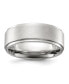 Stainless Steel Brushed Center Band Ring