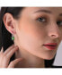 ფოტო #3 პროდუქტის Women's Green Stone Drop Earrings