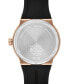 ფოტო #3 პროდუქტის Men's Swiss Fusion Bold Black Silicone Strap Watch 42mm