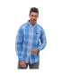 ფოტო #1 პროდუქტის Men's Zimma Long Sleeve Check Shirt