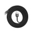 Wytrzymały elastyczny kabel przewód USB USB-C QC3.0 2A 2M czarno-szary