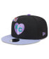 Men's Black/Purple Kansas City Monarchs Grape Big League Chew Flavor Pack 9FIFTY Snapback Hat