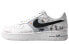 【定制球鞋】 Nike Air Force 1 Low 特殊鞋盒 青山白浪 水墨 晕染 低帮 板鞋 男款 白黑 / Кроссовки Nike Air Force CW2288-111