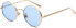 Фото #1 товара Inlefen Unisex Sunglasses, Round Retro Vintage Style Sunglasses with Coloured Metal Frame