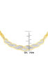 Фото #2 товара Macy's diamond Accent Swirl Frontal Necklace on Bizmark Chain in Gold-Plate or Rose-Gold Plate