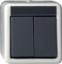 Фото #1 товара GIRA 015530 - Buttons - Black - Gray - IP44 - 10 A - 250 V - 1 pc(s)