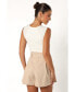 ფოტო #2 პროდუქტის Women's Maya High Waisted Paperbag Shorts