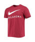 ფოტო #3 პროდუქტის Men's Crimson Oklahoma Sooners Big Swoosh T-shirt