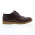 Фото #2 товара Мужская обувь Dunham Clyde Plain Toe коричневые шнурованные туфли Wide Oxfords