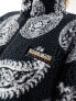 Фото #3 товара Napapijri zip up paisley print fleece in black