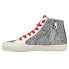 Фото #6 товара Vintage Havana Shay Glitter High Top Womens Silver Sneakers Casual Shoes SHAY-0