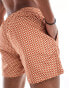 New Look tyrone triangle swim shorts in rust Коричневый, XS - фото #2