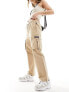 Napapijiri Faber cargo tapered trousers in beige