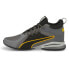 Фото #3 товара Puma Axelion Mid Running Mens Grey Sneakers Athletic Shoes 37711902