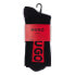 Фото #4 товара HUGO Logo Design 10253529 socks 3 pairs
