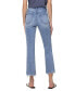 Фото #2 товара Women's High Rise Criss Cross Kick Flare Jeans