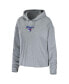 ფოტო #4 პროდუქტის Women's Heather Gray New York Rangers Logo Pullover Hoodie and Pants Sleep Set