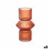 Vase Stripes Orange Crystal 9,5 x 16,5 x 9,5 cm (8 Units)
