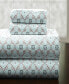 Фото #2 товара Ankara Heavy Weight Cotton Flannel Sheet Set, King
