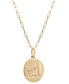 Фото #1 товара Wrapped diamond Capricorn Constellation 18" Pendant Necklace (1/20 ct. tw) in 10k Yellow Gold, Created for Macy's